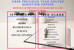 CBSE board solved question papers